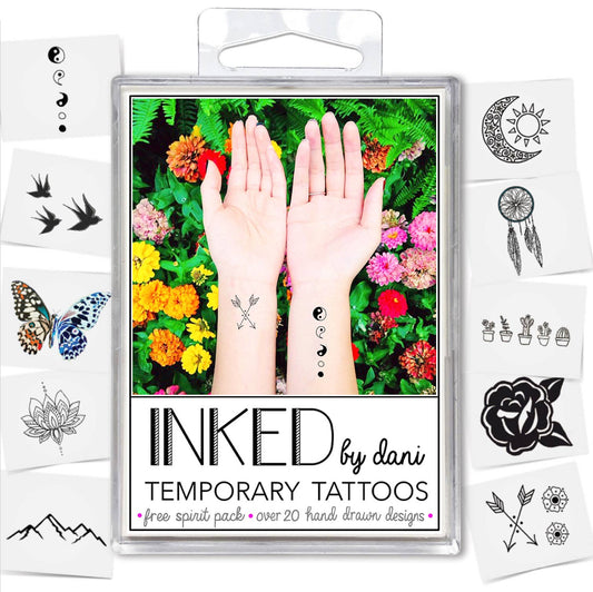 Free Spirit Temporary Tattoo Pack