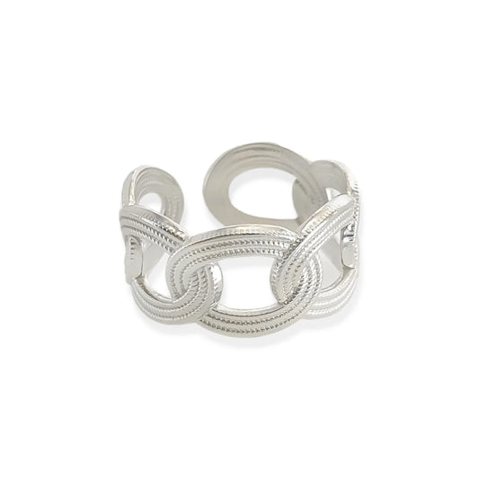 Twist Curb Chain Water-Resistant Adjustable RIng