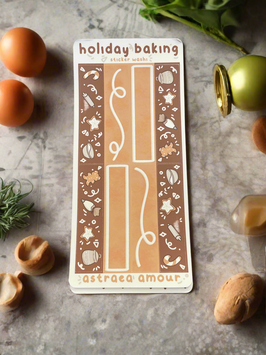 Holiday Baking Sticker Washi Sheet