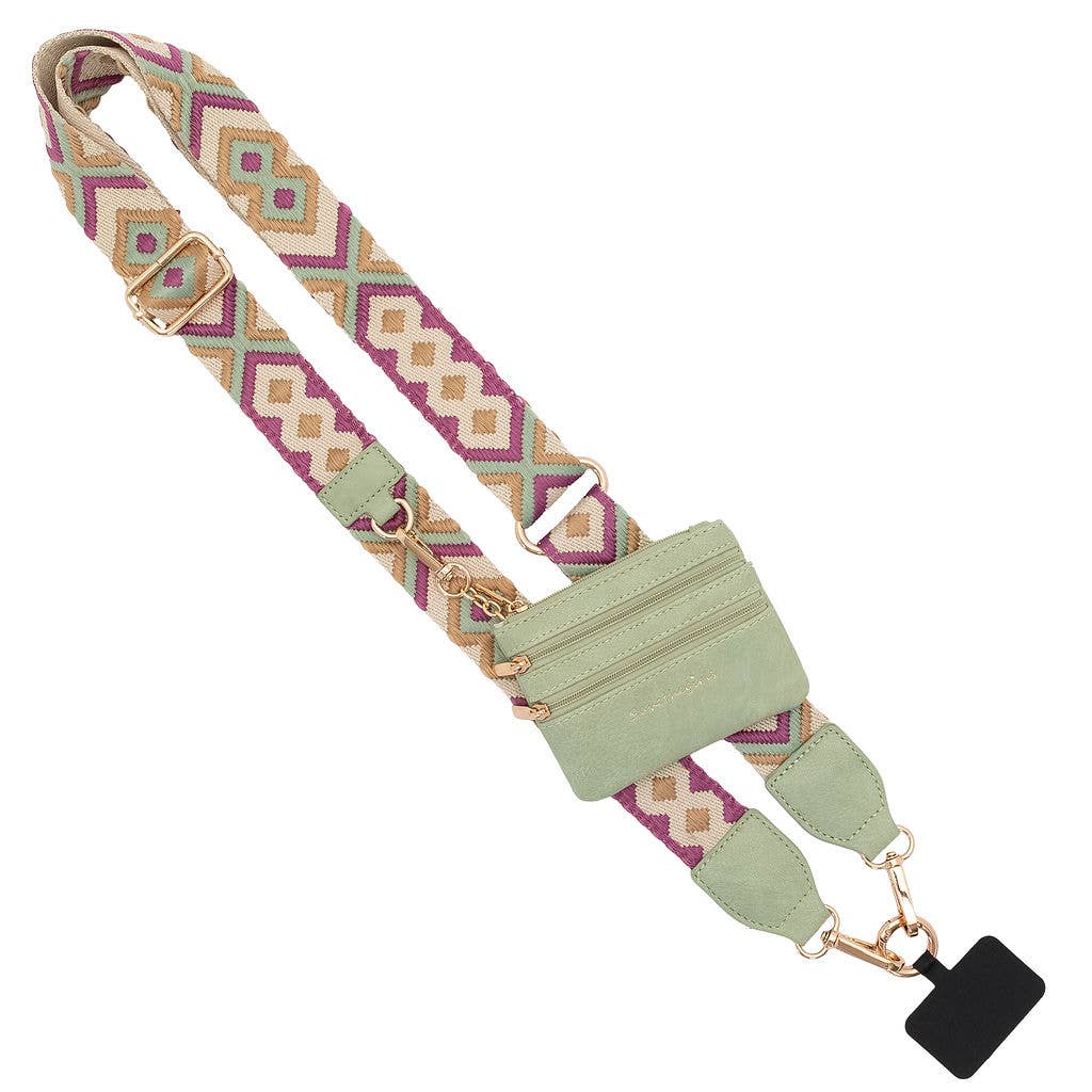 Clip & Go Crossbody Strap w/Zippered Pouch