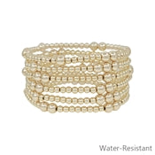 Beaded Water Resistant Bracelet Set of 7