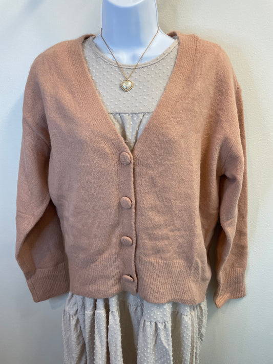 Cozy Button Front Cardigan