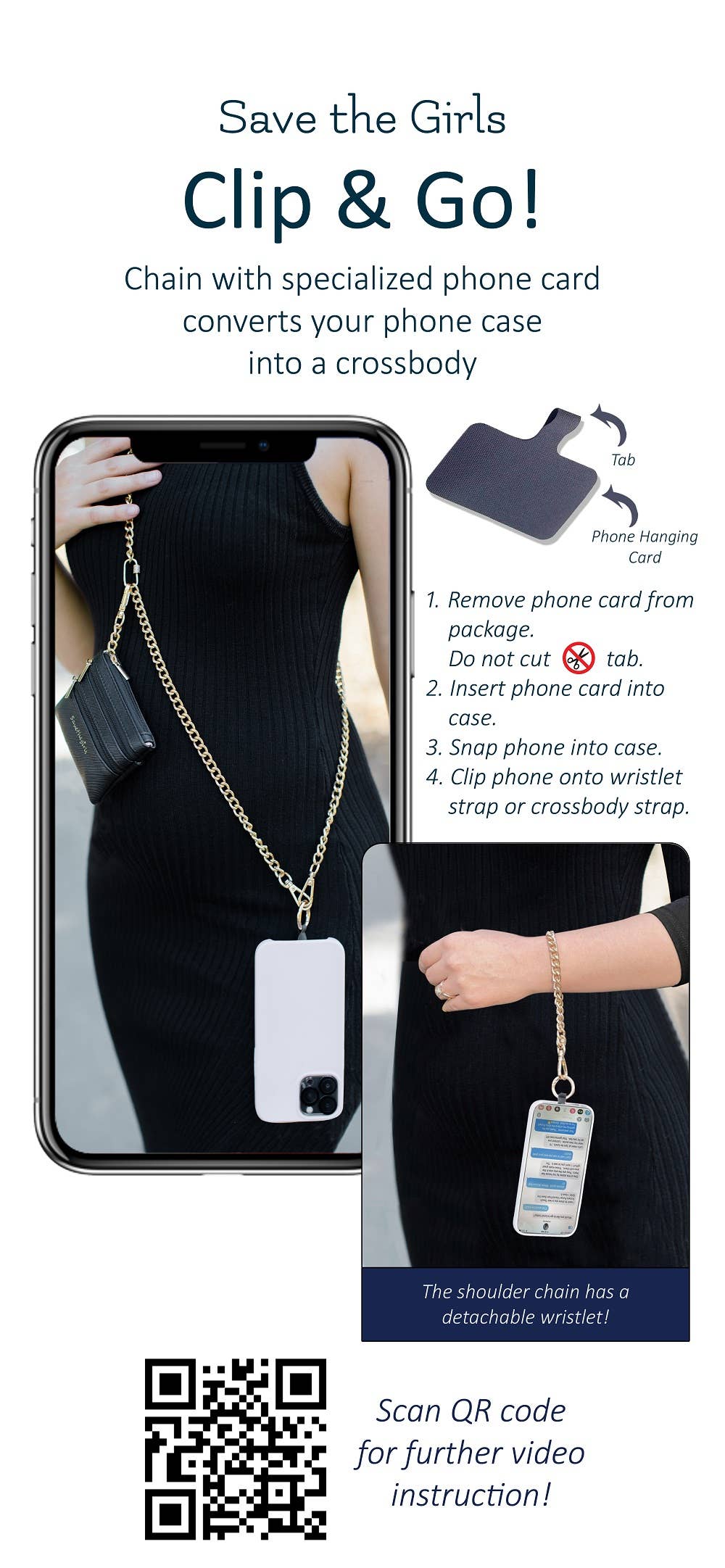 Clip & Go Crossbody Phone Accessory 