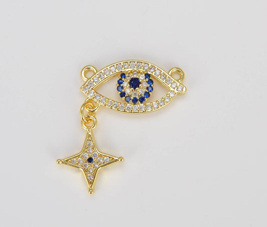 Gold Filled Evil Eye Charm Beads Creation