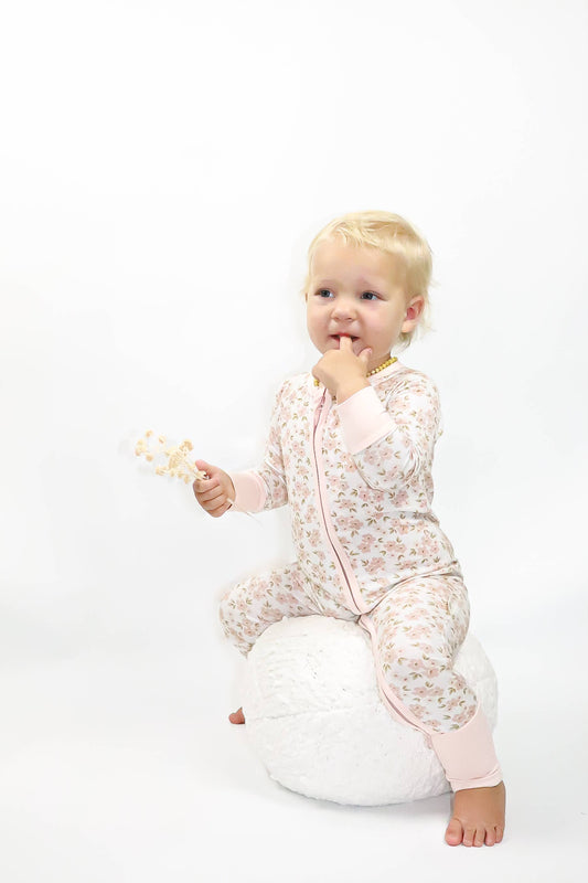 Addy Baby Girl Romper | Bamboo Romper | Bamboo Baby Outfit |